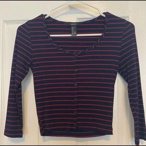 Striped Crop long sleeve